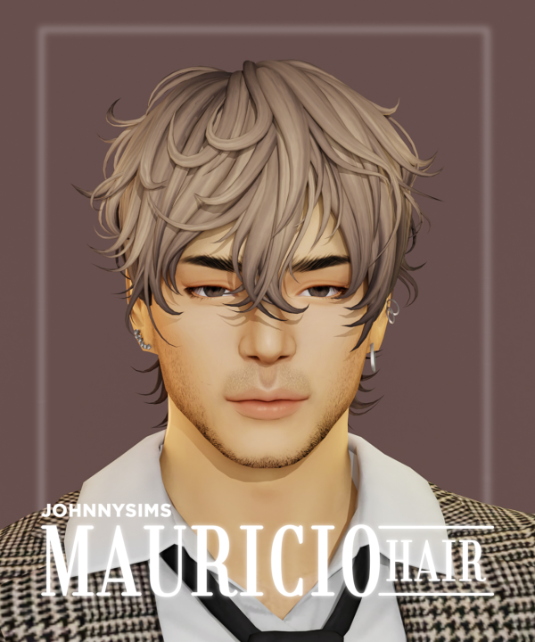 Maxis Match Mauricio Hair by simsfinds - The Sims 4 Custom Content