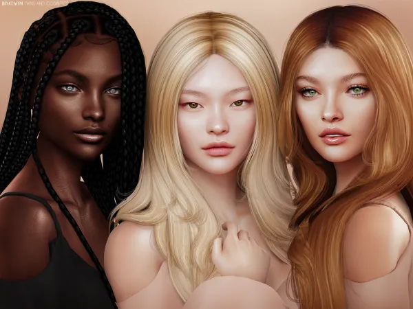 Alpha FACE MASKS AND SKIN OVERLAY COLLECTION by simsfinds - The Sims 4 Custom Content