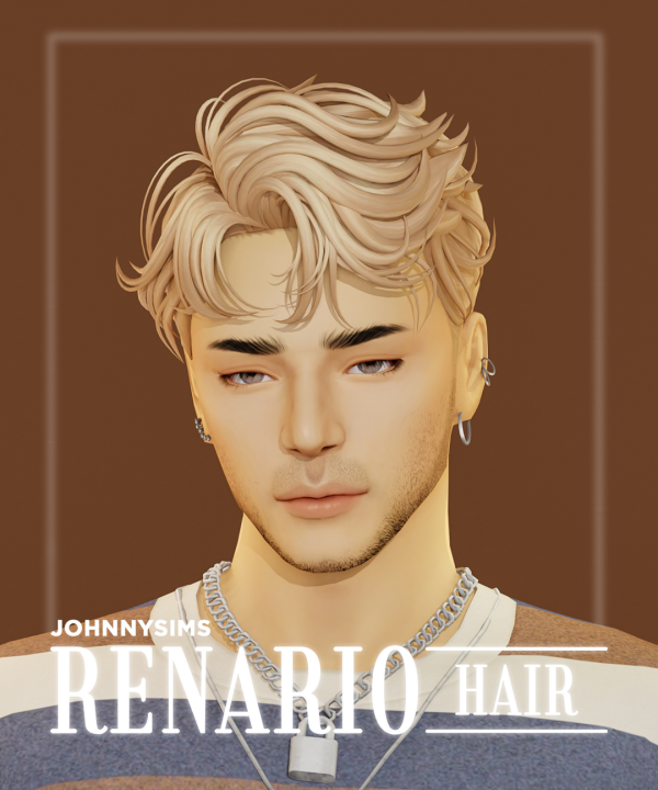 Maxis Match Renario Hair by simsfinds - The Sims 4 Custom Content