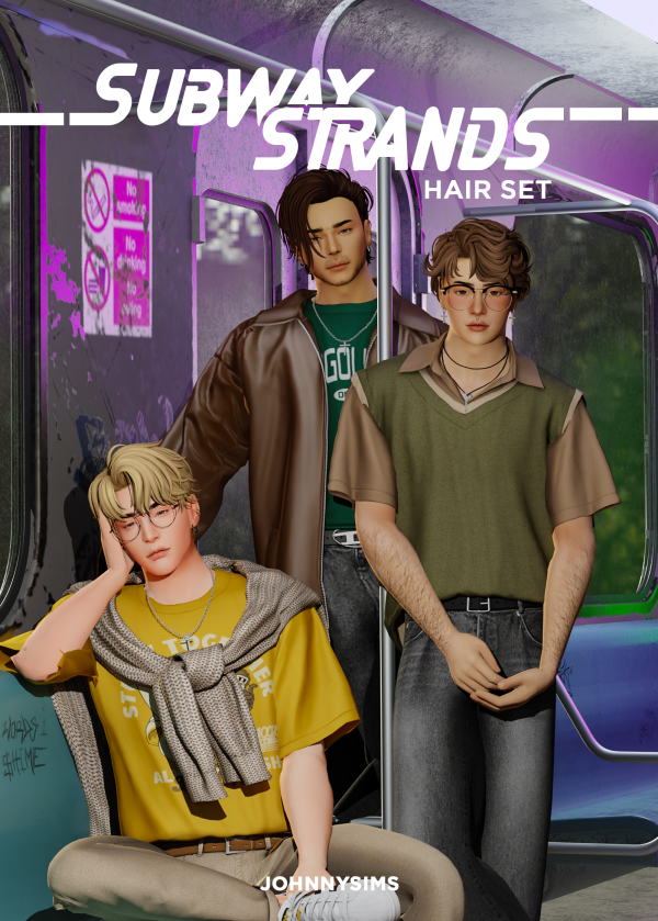 Maxis Match Subway Strands Set by simsfinds - The Sims 4 Custom Content