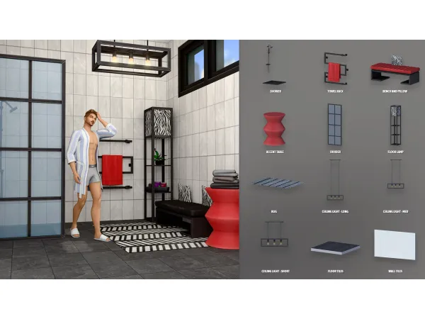 Maxis Match FRAME BATHROOM PART 2 by modcollective - The Sims 4 Custom Content