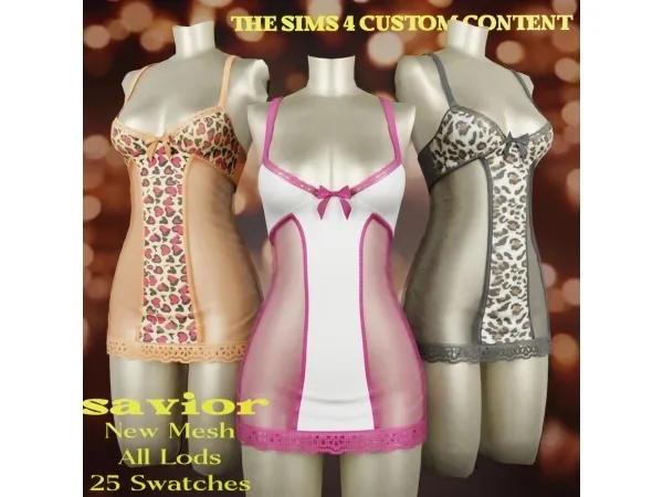 Alpha Svr_Sovy Dress Less - The Sims 4 Custom Content