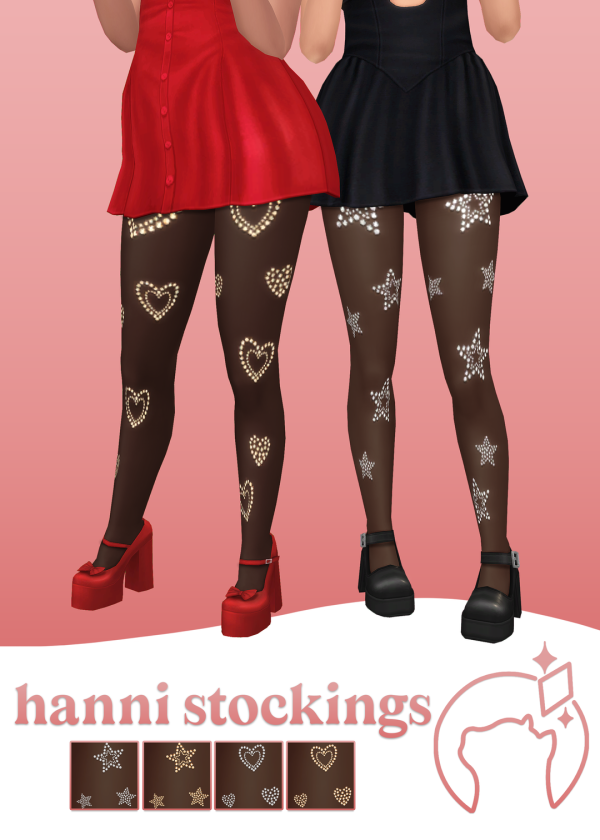 Mix hanni stockings by simsfinds - The Sims 4 Custom Content