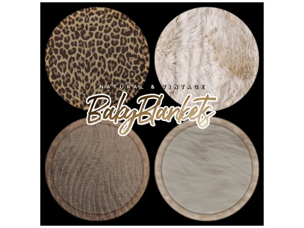 Natural & Vintage BabyBlankets - History Collection By missbabyblue2u