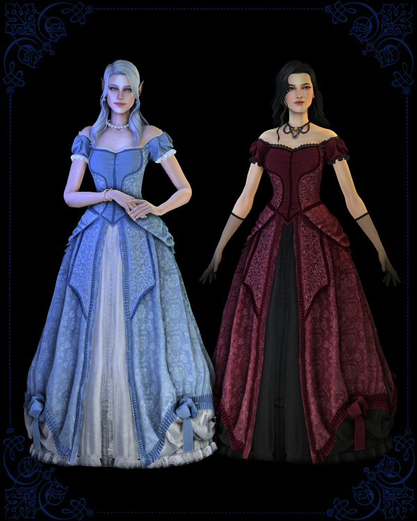 Mix Evie dress by simsfinds - The Sims 4 Custom Content