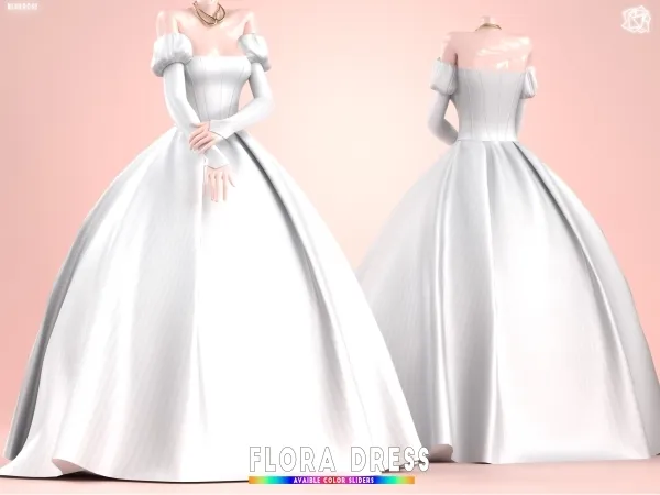 Wedding Dress Flora - Bluerosesims