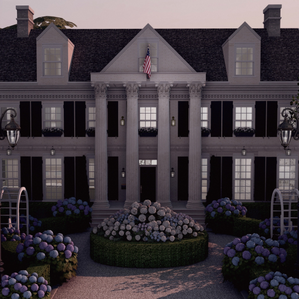 Alpha Seabrook Colonial WillowBeeSims by simsfinds - The Sims 4 Custom Content