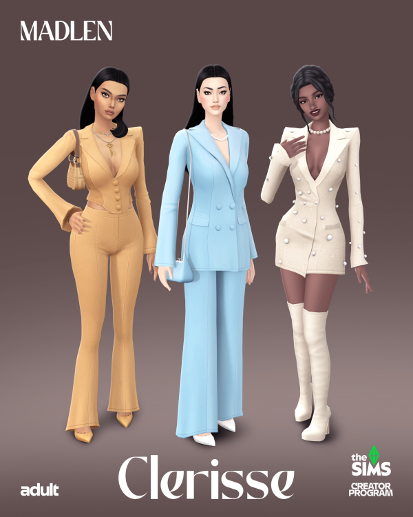 Maxis Match Clerisse Set by simsfinds - The Sims 4 Custom Content