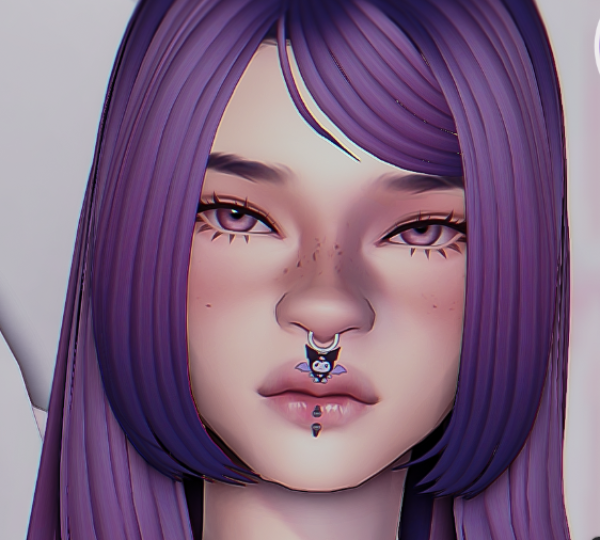Maxis Match Kuromi Septum by simsfinds - The Sims 4 Custom Content