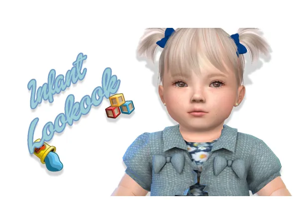 Alpha Infant Lookbook Folder by yolimi - The Sims 4 Custom Content