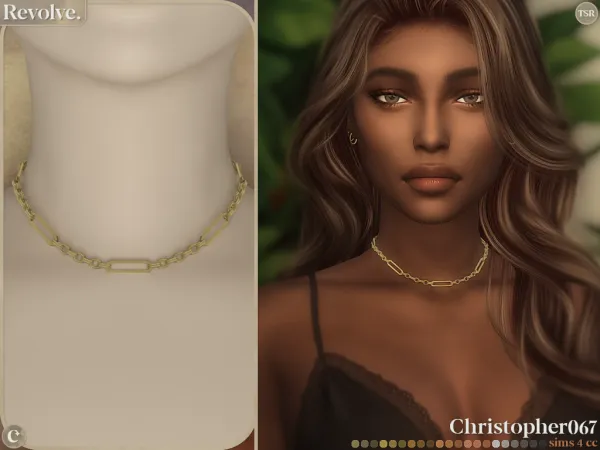 Mix Revolve Necklace Christopher067 by christopher067 - The Sims 4 Custom Content