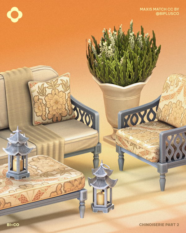 Maxis Match Chinoiserie Part 2 Willow Whimsy by simsfinds - The Sims 4 Custom Content