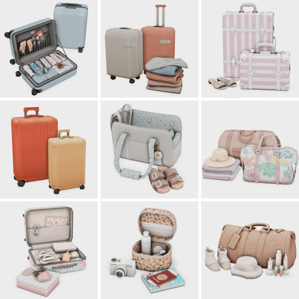 Maxis Match travel essentials sims 4 finds by simsfinds - The Sims 4 Custom Content