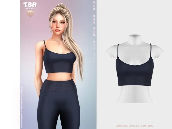 Alpha LIMITLESS LINES SET 599 (BRA) BD1529 by busratr - The Sims 4 Custom Content