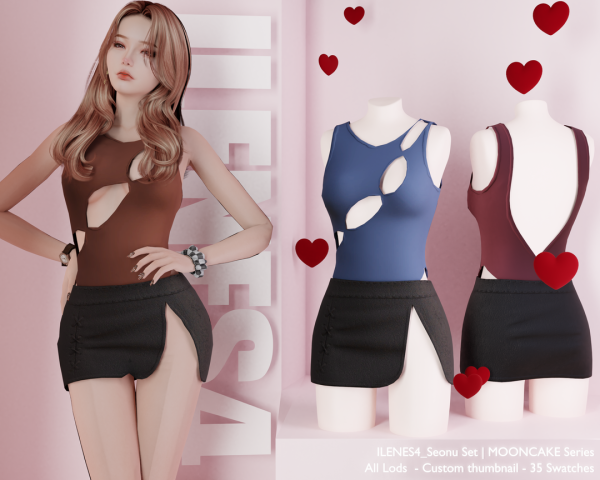 Mix ILN Seonu Set by ilenes4 - The Sims 4 Custom Content