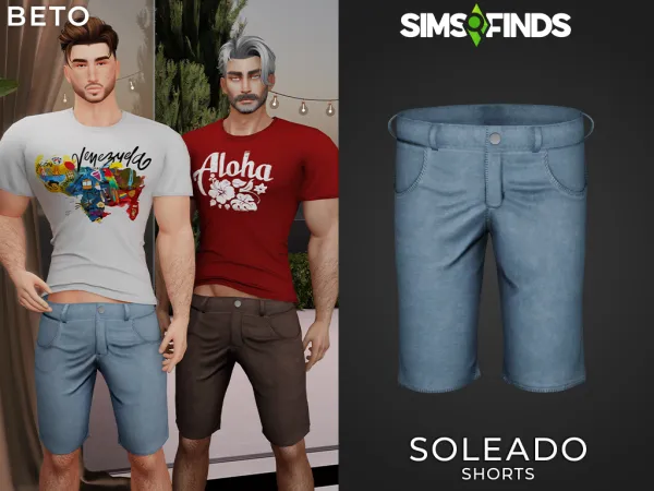 Alpha Soleado Shorts by Beto_ae0 - The Sims 4 Custom Content