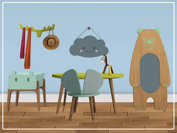 4T2 ROARSOME BEDROOM by simsfinds - The Sims 2 Custom Content