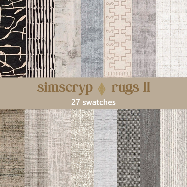 Alpha simscryp rugs II by simsfinds - The Sims 4 Custom Content
