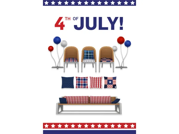 4th of July Set by simplistic