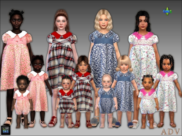 Mix Summer outfits for girls by artedellavita_mabra - The Sims 4 Custom Content