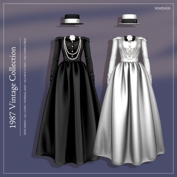 Alpha [RIMINGS] 1987 Vintage Collection by simsfinds - The Sims 4 Custom Content