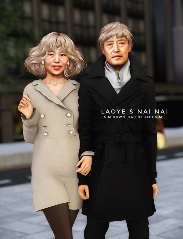 Alpha Laoye Nainai (Sim Download) by shopwithflynnn - The Sims 4 Custom Content