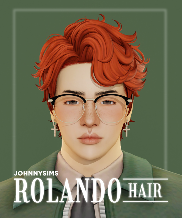 Maxis Match Rolando Hair by simsfinds - The Sims 4 Custom Content