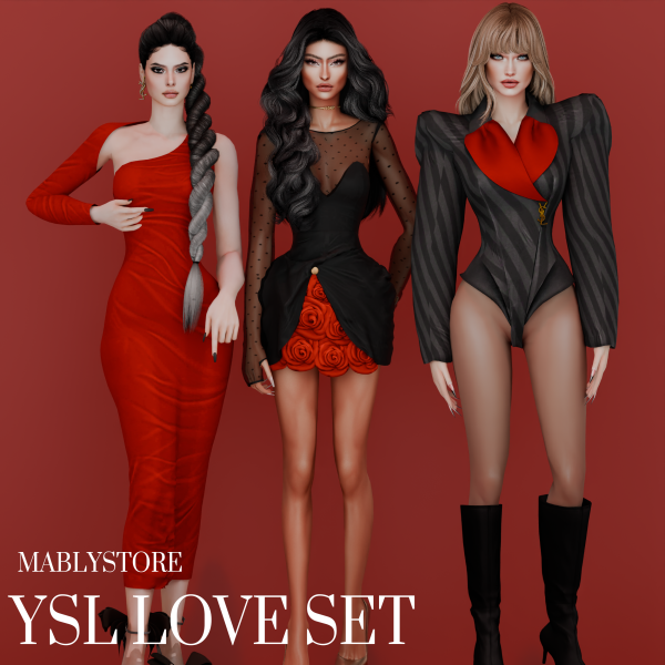 Alpha YSL SET by simsfinds - The Sims 4 Custom Content