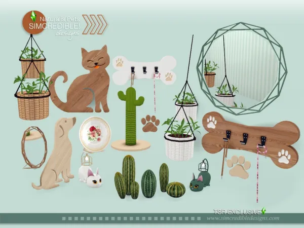 Mix Naturalis Pets decor - The Sims 4 Custom Content