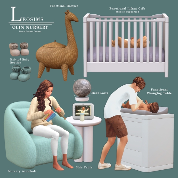 Maxis Match Olin Nursery by leosims4cc - The Sims 4 Custom Content