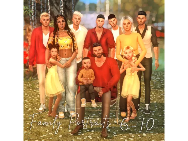 Maxis Match Family Portraits 6 10 by ParisSimmer - The Sims 4 Custom Content
