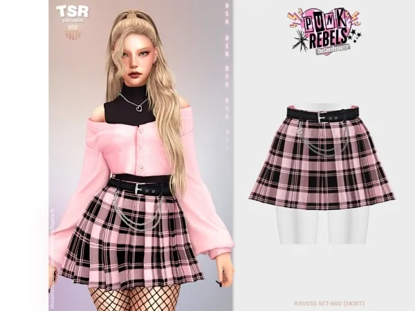 Alpha RAVESS SET 600 (SKIRT) BD1532 by busratr - The Sims 4 Custom Content