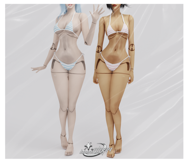 Mix Doll Joints Skintones Overlay by ohmybunnny2 - The Sims 4 Custom Content