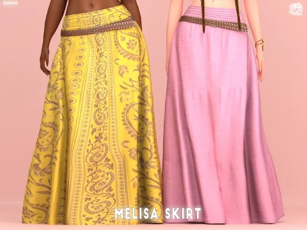 Alpha Melisa Skirt Bluerosesims by bluerose-sims - The Sims 4 Custom Content