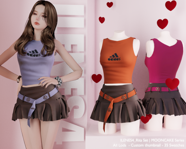Alpha ILN Rita Set by ilenes4 - The Sims 4 Custom Content