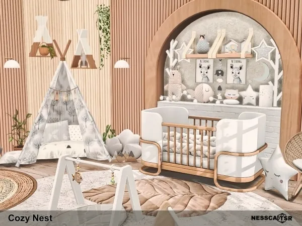 Alpha Cozy Nest by nesscasims - The Sims 4 Custom Content