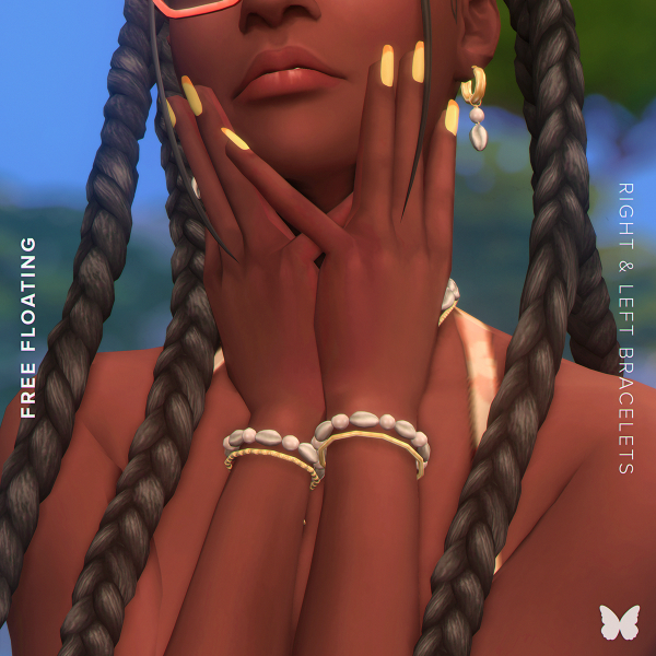 Maxis Match Free Floating Bracelets by simsfinds - The Sims 4 Custom Content