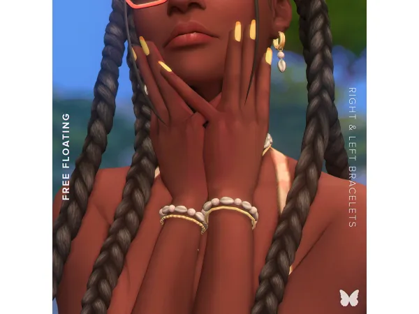 Maxis Match Free Floating Bracelets by joliebean - The Sims 4 Custom Content