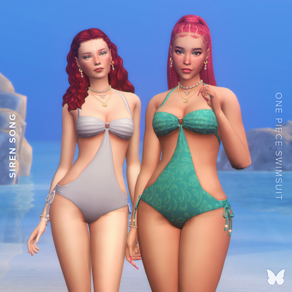 Maxis Match Siren Song Swimsuit by simsfinds - The Sims 4 Custom Content