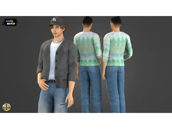 Maxis Match LEON SET JACKET by modcollective - The Sims 4 Custom Content