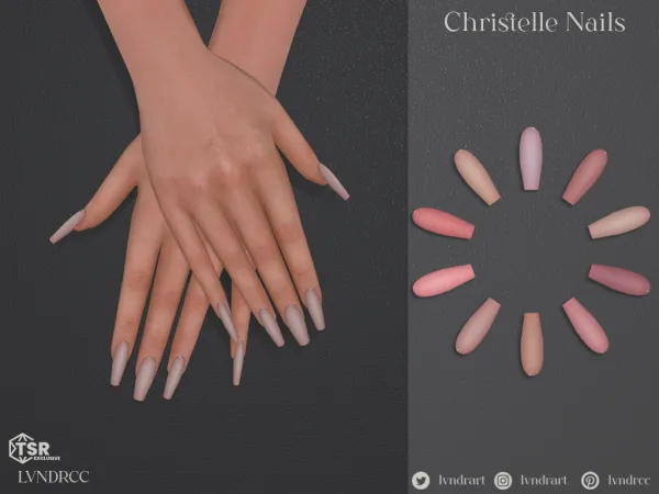 Alpha Christelle Nails - The Sims 4 Custom Content