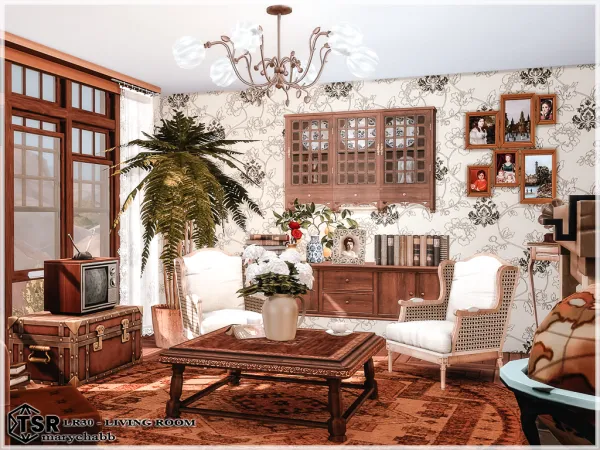 Alpha LR30 Living room - The Sims 4 Custom Content