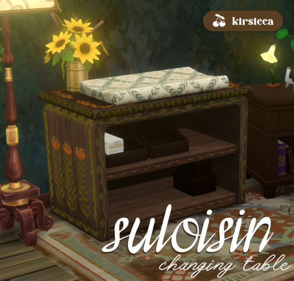 Maxis Match SULOISIN CHANGING TABLE by simsfinds - The Sims 4 Custom Content