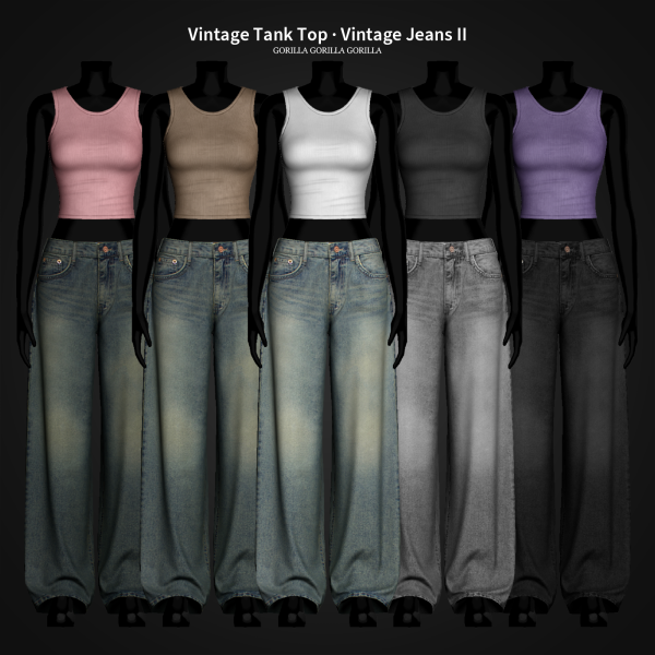 Alpha Vintage Set II by simsfinds - The Sims 4 Custom Content