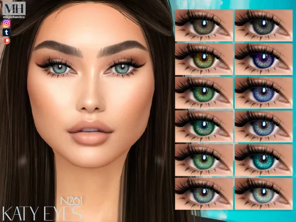 Alpha Katy Eyes N261 by magichandcc - The Sims 4 Custom Content