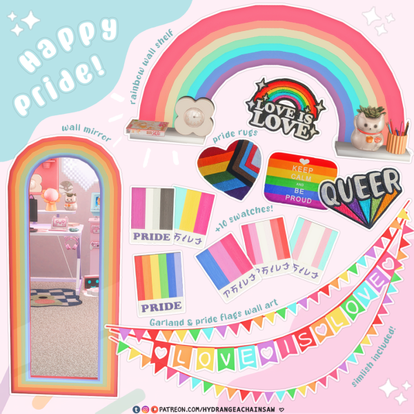 Alpha HappyPride by simsfinds - The Sims 4 Custom Content