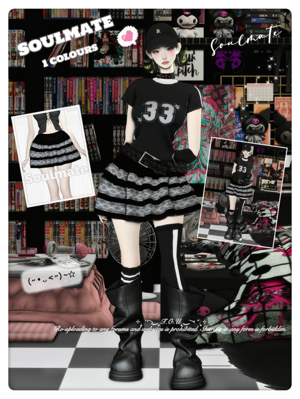 Alpha 20250625_skirt by simsfinds - The Sims 4 Custom Content