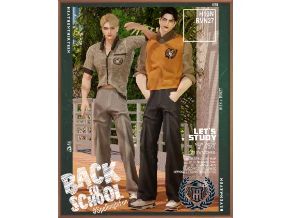 Alpha Prefect Loose Pants Summer Uniform by rvn2seven - The Sims 4 Custom Content