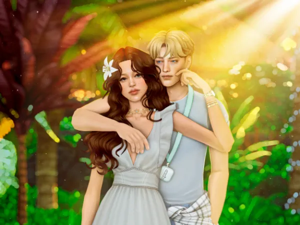 Maxis Match nikod03 x ghostlias summer couple goals - The Sims 4 Custom Content