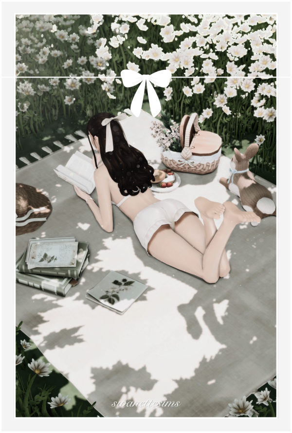 Mix cottage girl posepack by simsfinds - The Sims 4 Custom Content